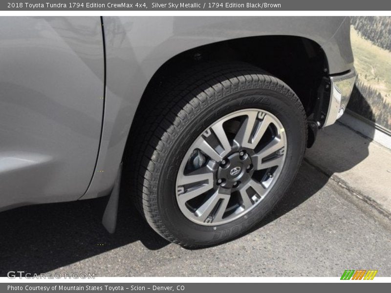 Silver Sky Metallic / 1794 Edition Black/Brown 2018 Toyota Tundra 1794 Edition CrewMax 4x4