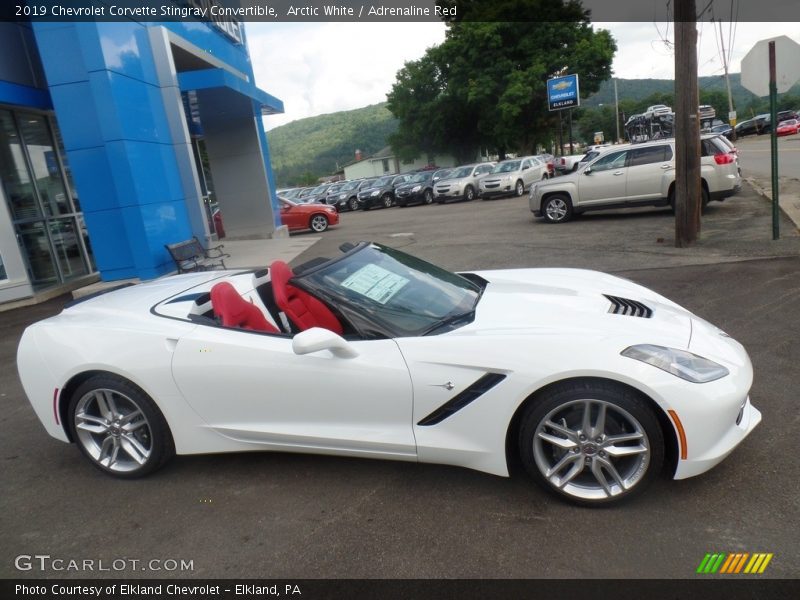 Arctic White / Adrenaline Red 2019 Chevrolet Corvette Stingray Convertible