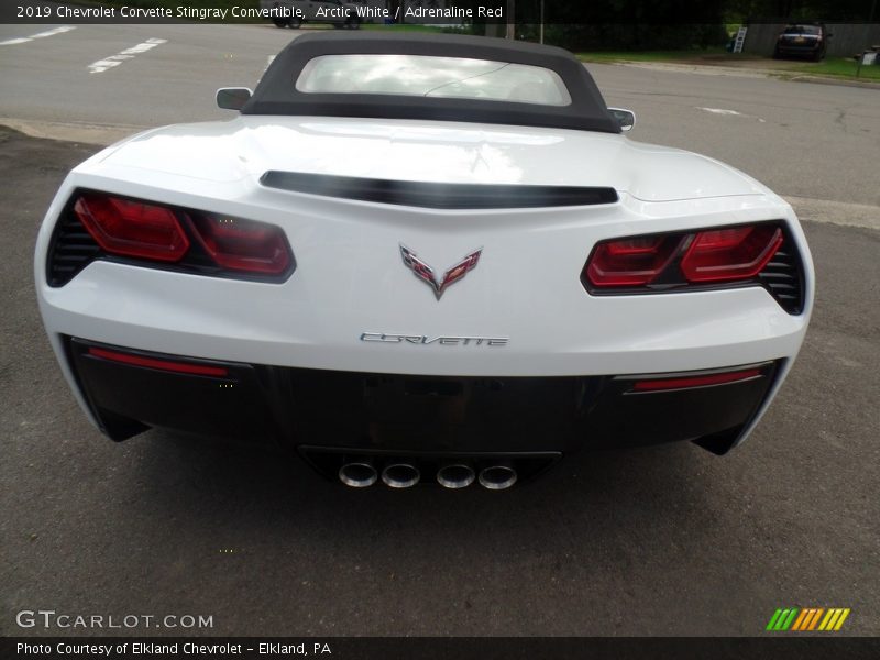 Arctic White / Adrenaline Red 2019 Chevrolet Corvette Stingray Convertible