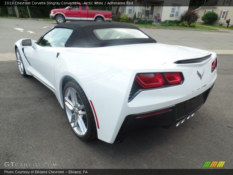 Arctic White / Adrenaline Red 2019 Chevrolet Corvette Stingray Convertible