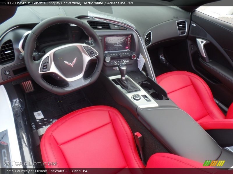  2019 Corvette Stingray Convertible Adrenaline Red Interior