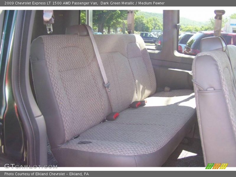 Dark Green Metallic / Medium Pewter 2009 Chevrolet Express LT 1500 AWD Passenger Van