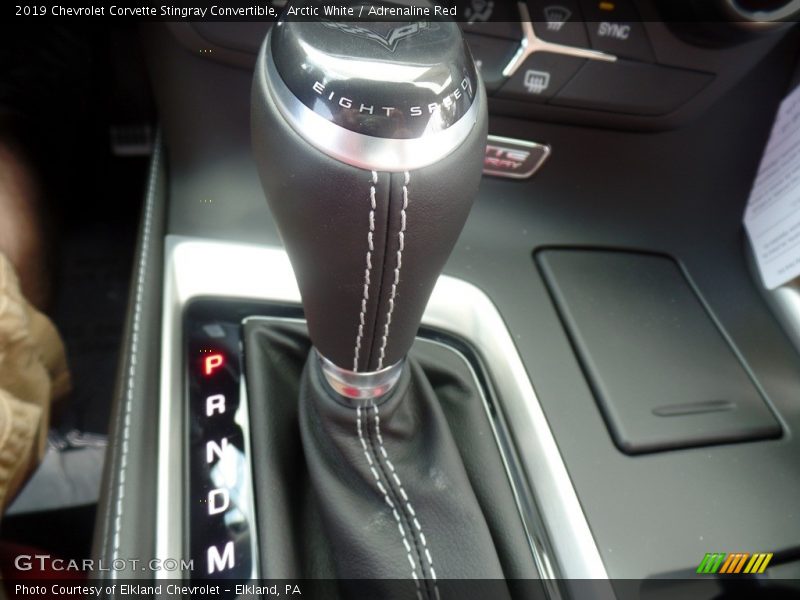Arctic White / Adrenaline Red 2019 Chevrolet Corvette Stingray Convertible