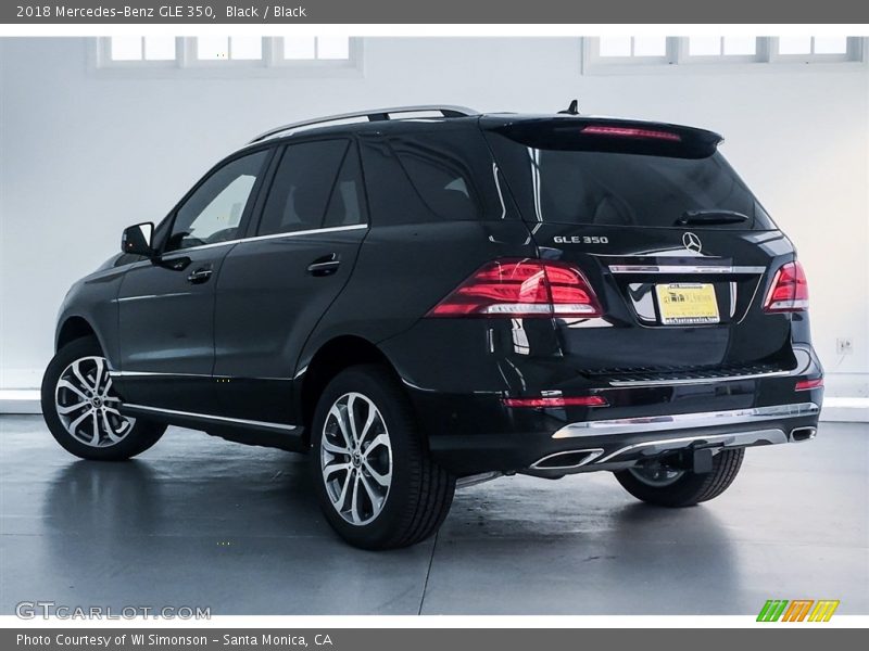 Black / Black 2018 Mercedes-Benz GLE 350