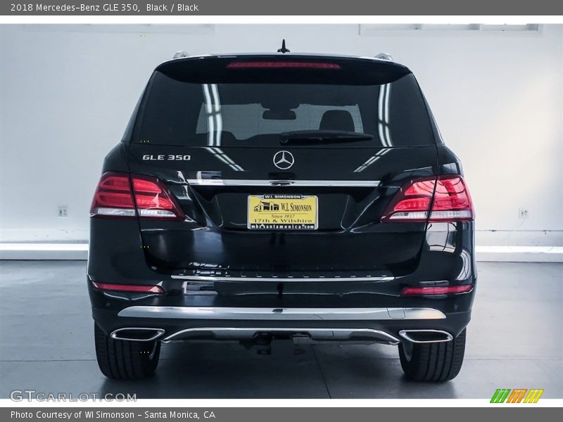 Black / Black 2018 Mercedes-Benz GLE 350