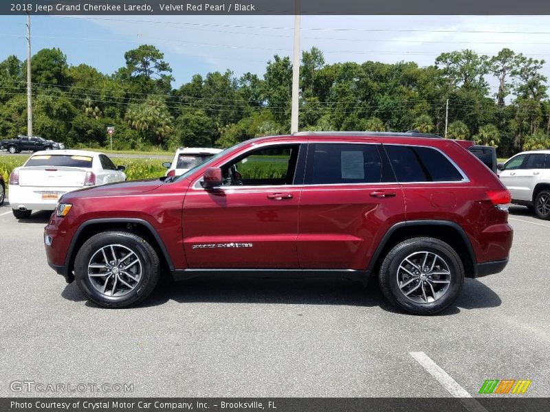 Velvet Red Pearl / Black 2018 Jeep Grand Cherokee Laredo