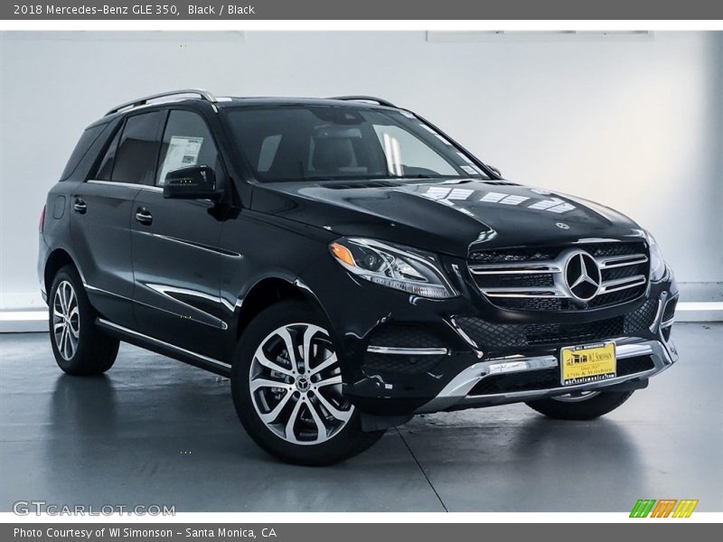 Black / Black 2018 Mercedes-Benz GLE 350