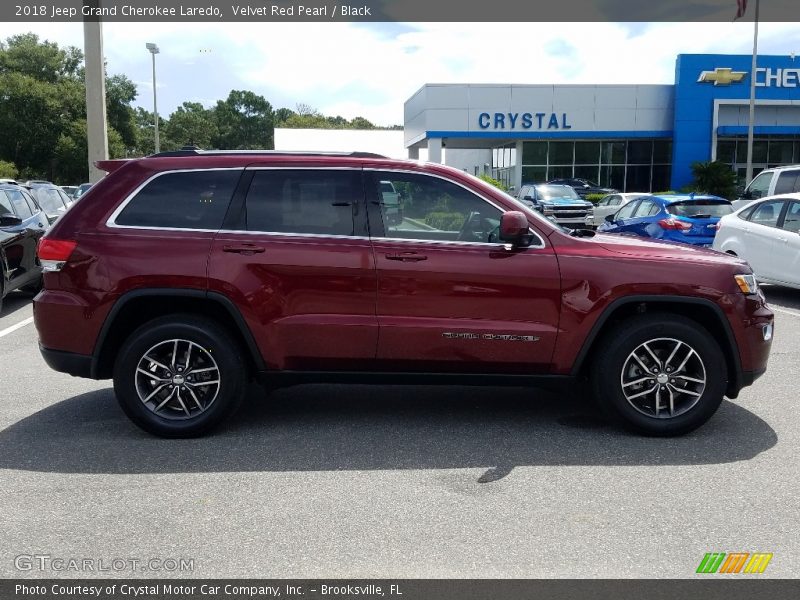 Velvet Red Pearl / Black 2018 Jeep Grand Cherokee Laredo