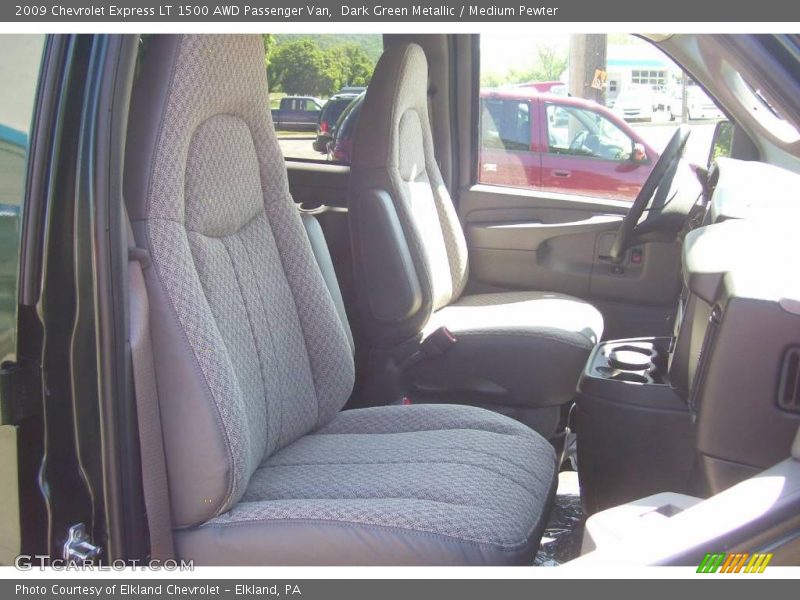 Dark Green Metallic / Medium Pewter 2009 Chevrolet Express LT 1500 AWD Passenger Van
