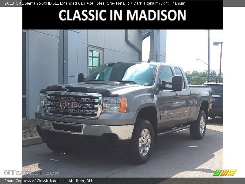 Steel Gray Metallic / Dark Titanium/Light Titanium 2013 GMC Sierra 2500HD SLE Extended Cab 4x4