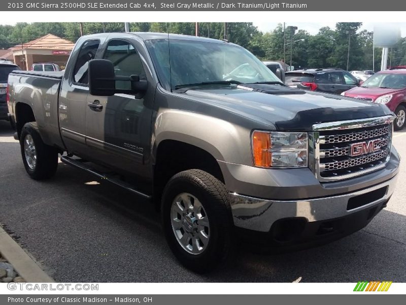 Steel Gray Metallic / Dark Titanium/Light Titanium 2013 GMC Sierra 2500HD SLE Extended Cab 4x4