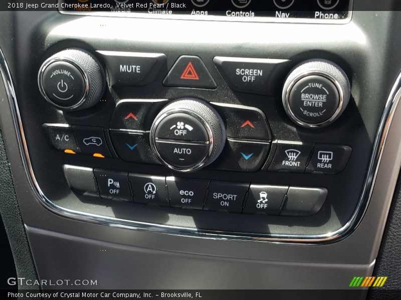 Velvet Red Pearl / Black 2018 Jeep Grand Cherokee Laredo