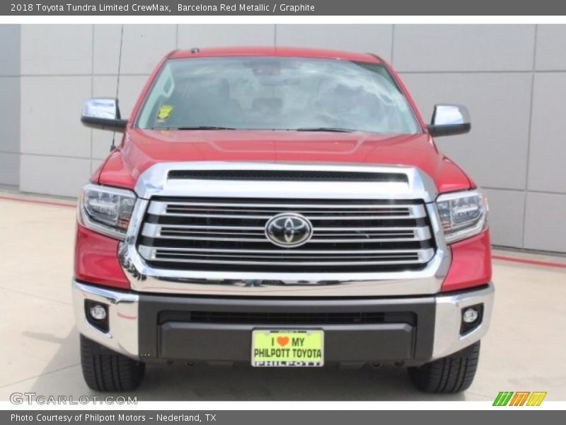 Barcelona Red Metallic / Graphite 2018 Toyota Tundra Limited CrewMax