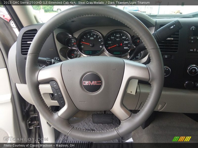 Steel Gray Metallic / Dark Titanium/Light Titanium 2013 GMC Sierra 2500HD SLE Extended Cab 4x4
