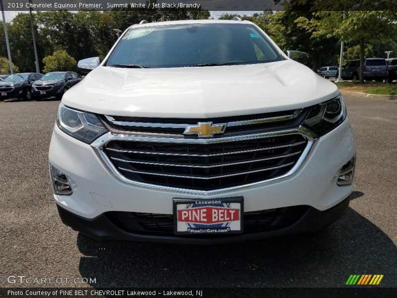 Summit White / Jet Black/Brandy 2019 Chevrolet Equinox Premier