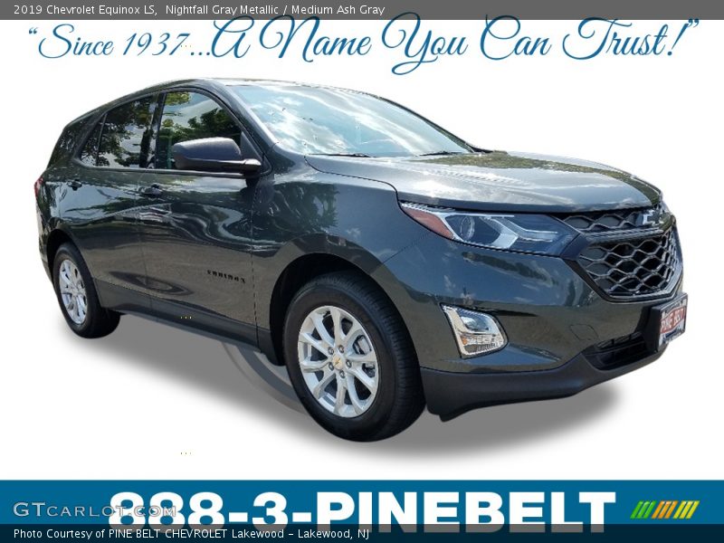 Nightfall Gray Metallic / Medium Ash Gray 2019 Chevrolet Equinox LS
