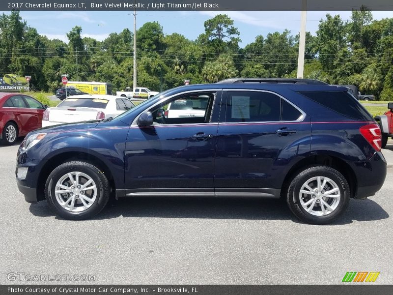 Blue Velvet Metallic / Light Titanium/Jet Black 2017 Chevrolet Equinox LT