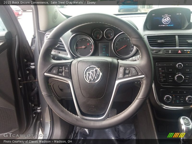 Satin Steel Gray Metallic / Ebony 2015 Buick Encore Convenience