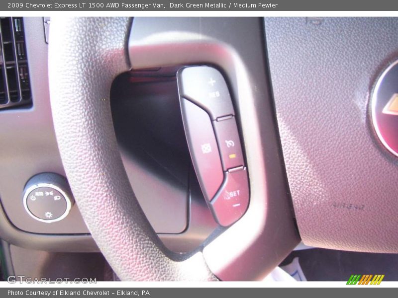 Dark Green Metallic / Medium Pewter 2009 Chevrolet Express LT 1500 AWD Passenger Van