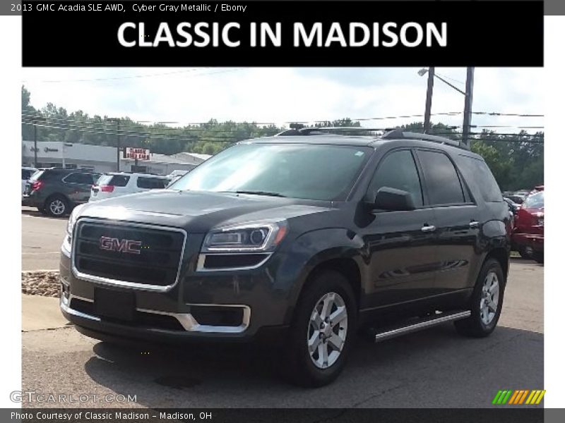 Cyber Gray Metallic / Ebony 2013 GMC Acadia SLE AWD