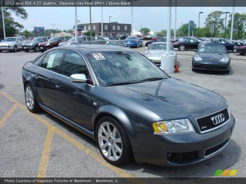 Daytona Grey Pearl Effect / Ebony Black 2003 Audi RS6 4.2T quattro