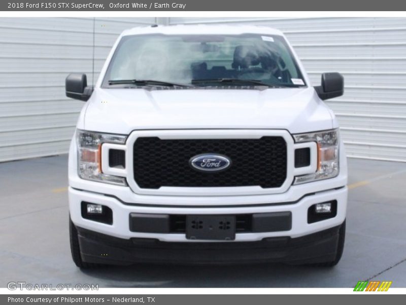 Oxford White / Earth Gray 2018 Ford F150 STX SuperCrew