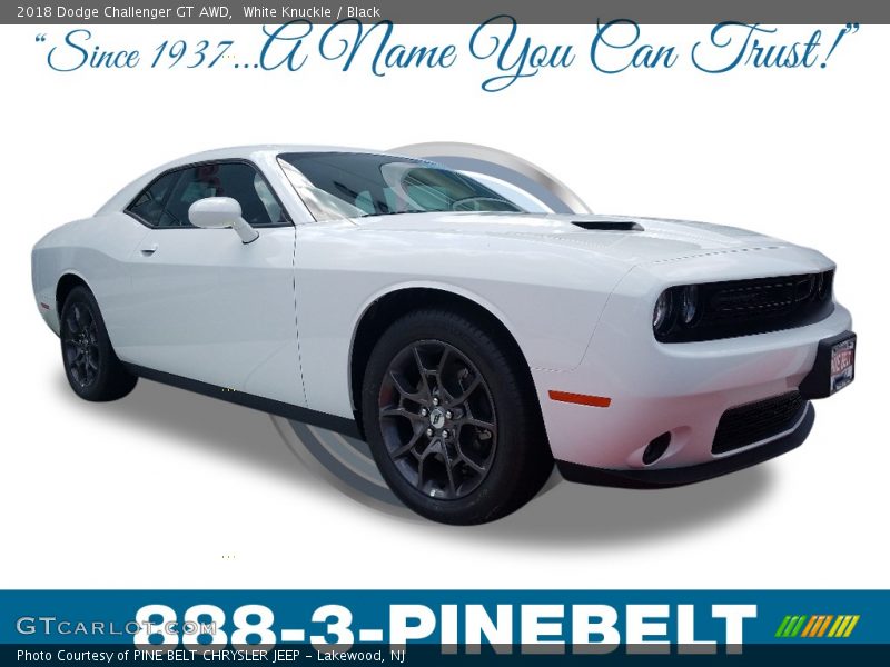 White Knuckle / Black 2018 Dodge Challenger GT AWD