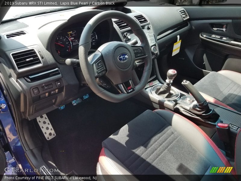  2019 WRX STI Limited Carbon Black Interior