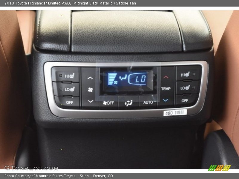 Midnight Black Metallic / Saddle Tan 2018 Toyota Highlander Limited AWD