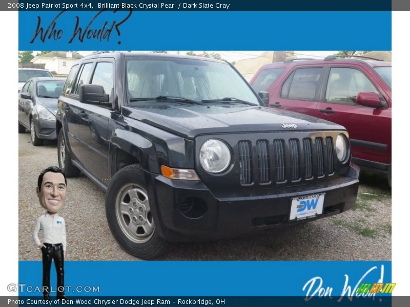 Brilliant Black Crystal Pearl / Dark Slate Gray 2008 Jeep Patriot Sport 4x4
