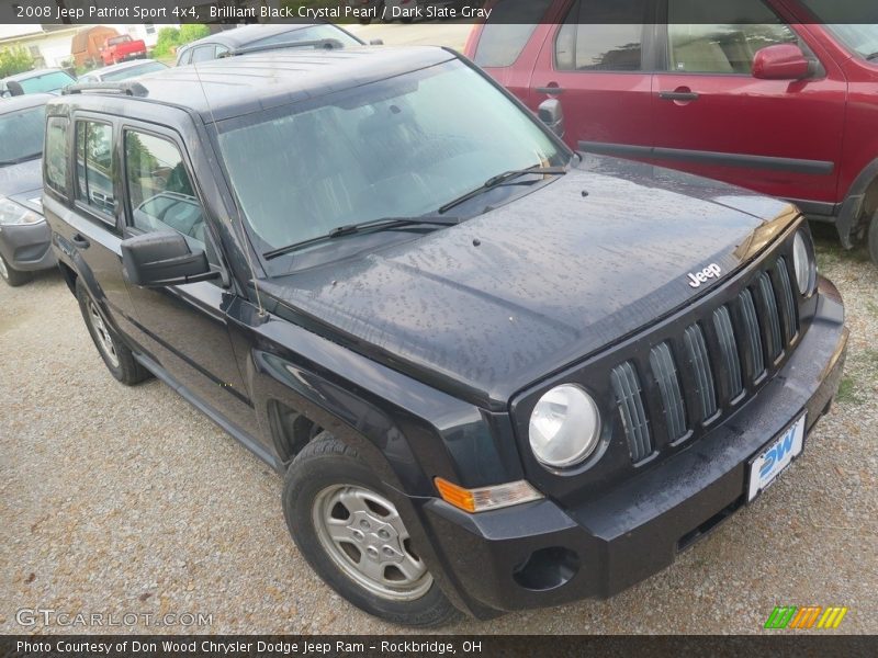 Brilliant Black Crystal Pearl / Dark Slate Gray 2008 Jeep Patriot Sport 4x4