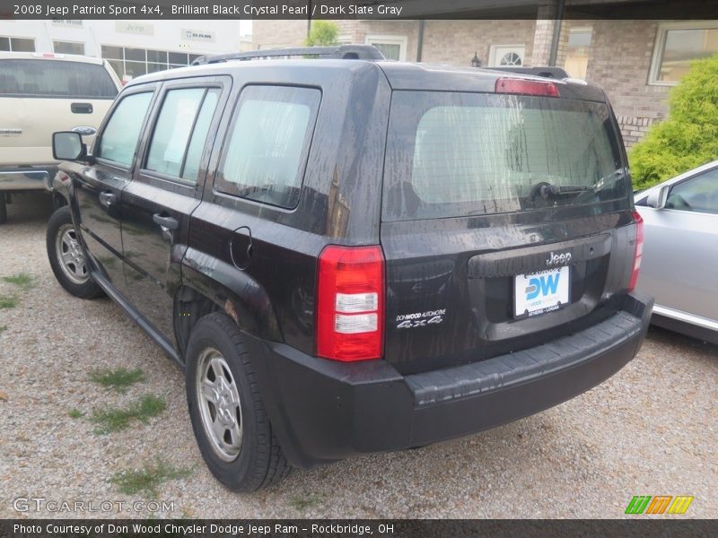 Brilliant Black Crystal Pearl / Dark Slate Gray 2008 Jeep Patriot Sport 4x4