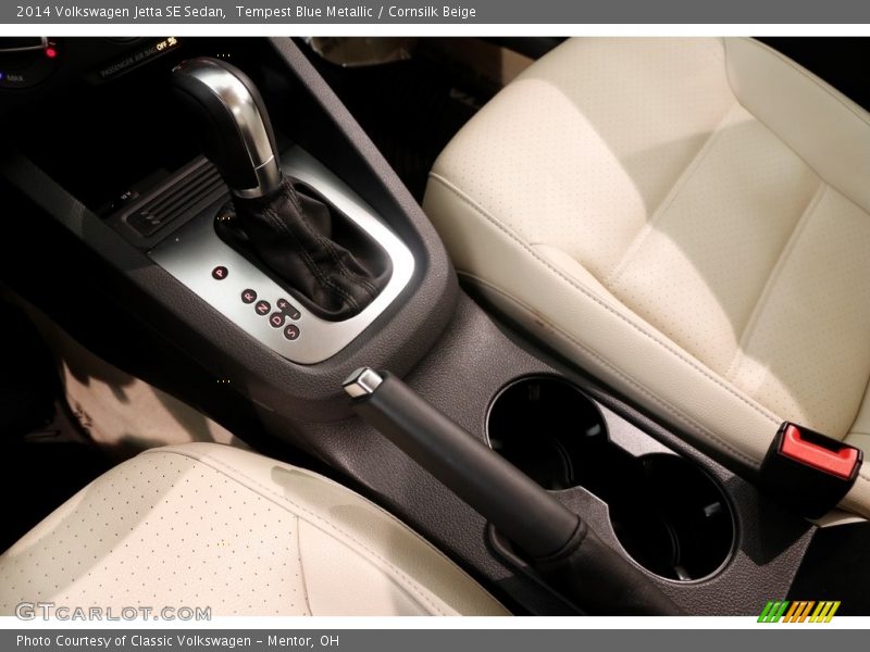 Tempest Blue Metallic / Cornsilk Beige 2014 Volkswagen Jetta SE Sedan