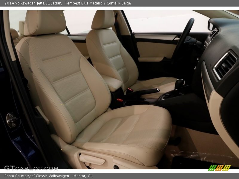 Tempest Blue Metallic / Cornsilk Beige 2014 Volkswagen Jetta SE Sedan