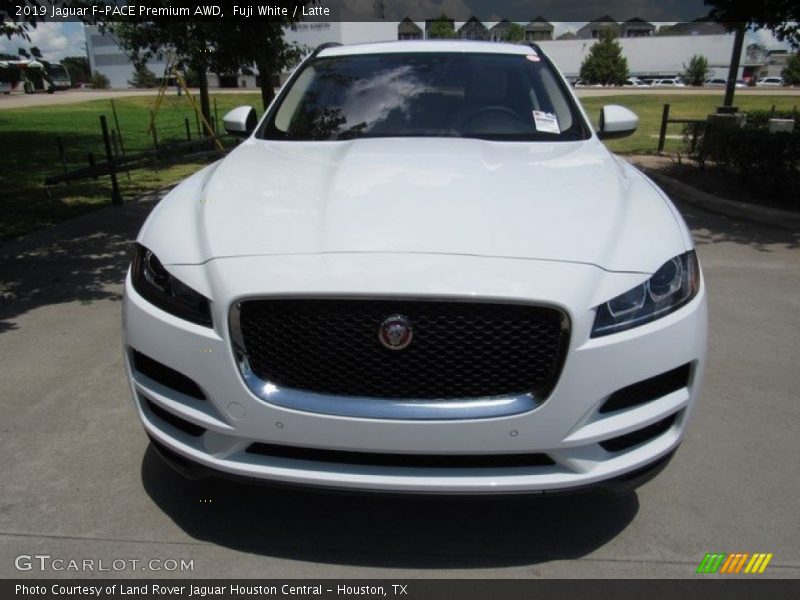 Fuji White / Latte 2019 Jaguar F-PACE Premium AWD