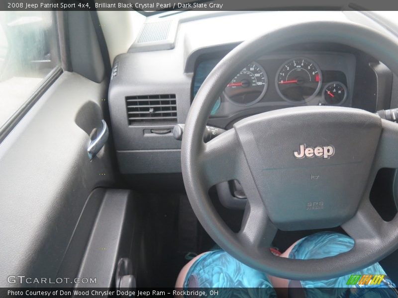 Brilliant Black Crystal Pearl / Dark Slate Gray 2008 Jeep Patriot Sport 4x4
