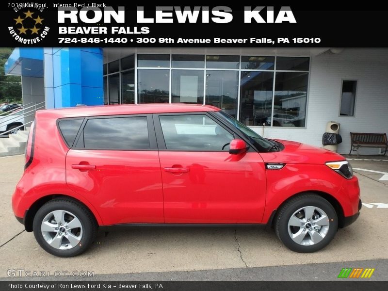 Inferno Red / Black 2019 Kia Soul