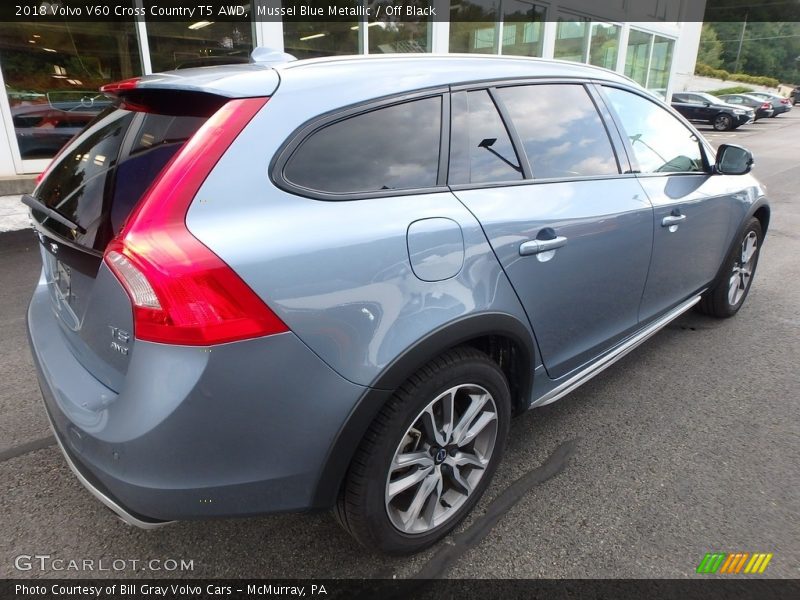 Mussel Blue Metallic / Off Black 2018 Volvo V60 Cross Country T5 AWD