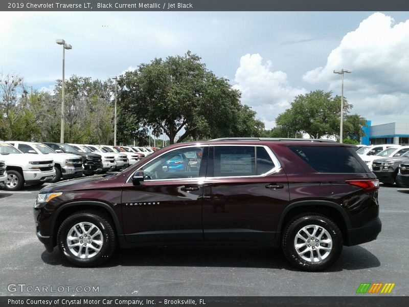 Black Current Metallic / Jet Black 2019 Chevrolet Traverse LT