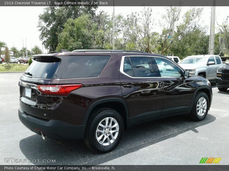 Black Current Metallic / Jet Black 2019 Chevrolet Traverse LT