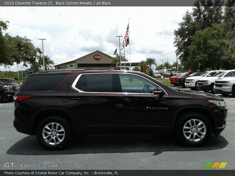 Black Current Metallic / Jet Black 2019 Chevrolet Traverse LT