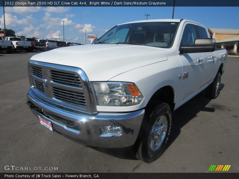 Bright White / Dark Slate/Medium Graystone 2012 Dodge Ram 2500 HD SLT Crew Cab 4x4