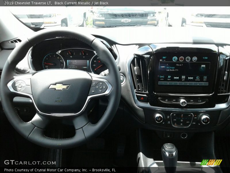 Black Current Metallic / Jet Black 2019 Chevrolet Traverse LT