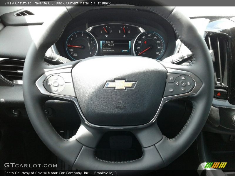 Black Current Metallic / Jet Black 2019 Chevrolet Traverse LT