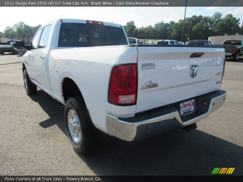 Bright White / Dark Slate/Medium Graystone 2012 Dodge Ram 2500 HD SLT Crew Cab 4x4