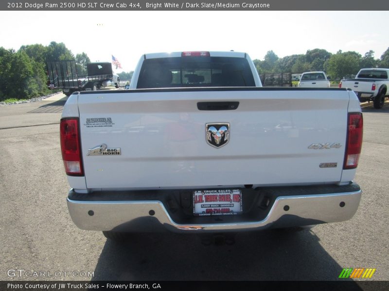 Bright White / Dark Slate/Medium Graystone 2012 Dodge Ram 2500 HD SLT Crew Cab 4x4