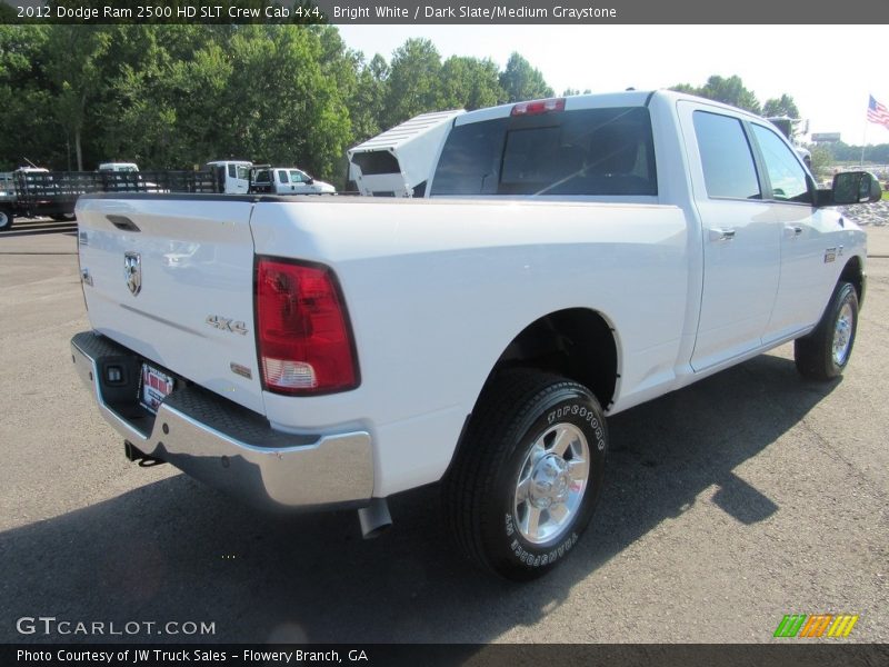 Bright White / Dark Slate/Medium Graystone 2012 Dodge Ram 2500 HD SLT Crew Cab 4x4