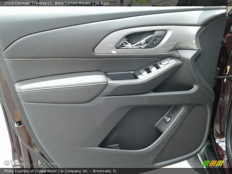 Black Current Metallic / Jet Black 2019 Chevrolet Traverse LT