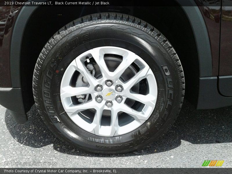 Black Current Metallic / Jet Black 2019 Chevrolet Traverse LT