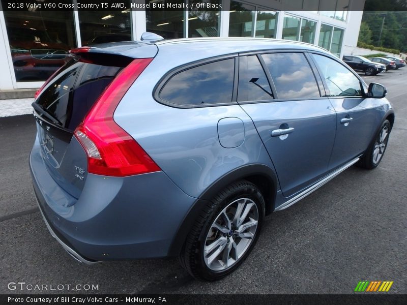 Mussel Blue Metallic / Off Black 2018 Volvo V60 Cross Country T5 AWD